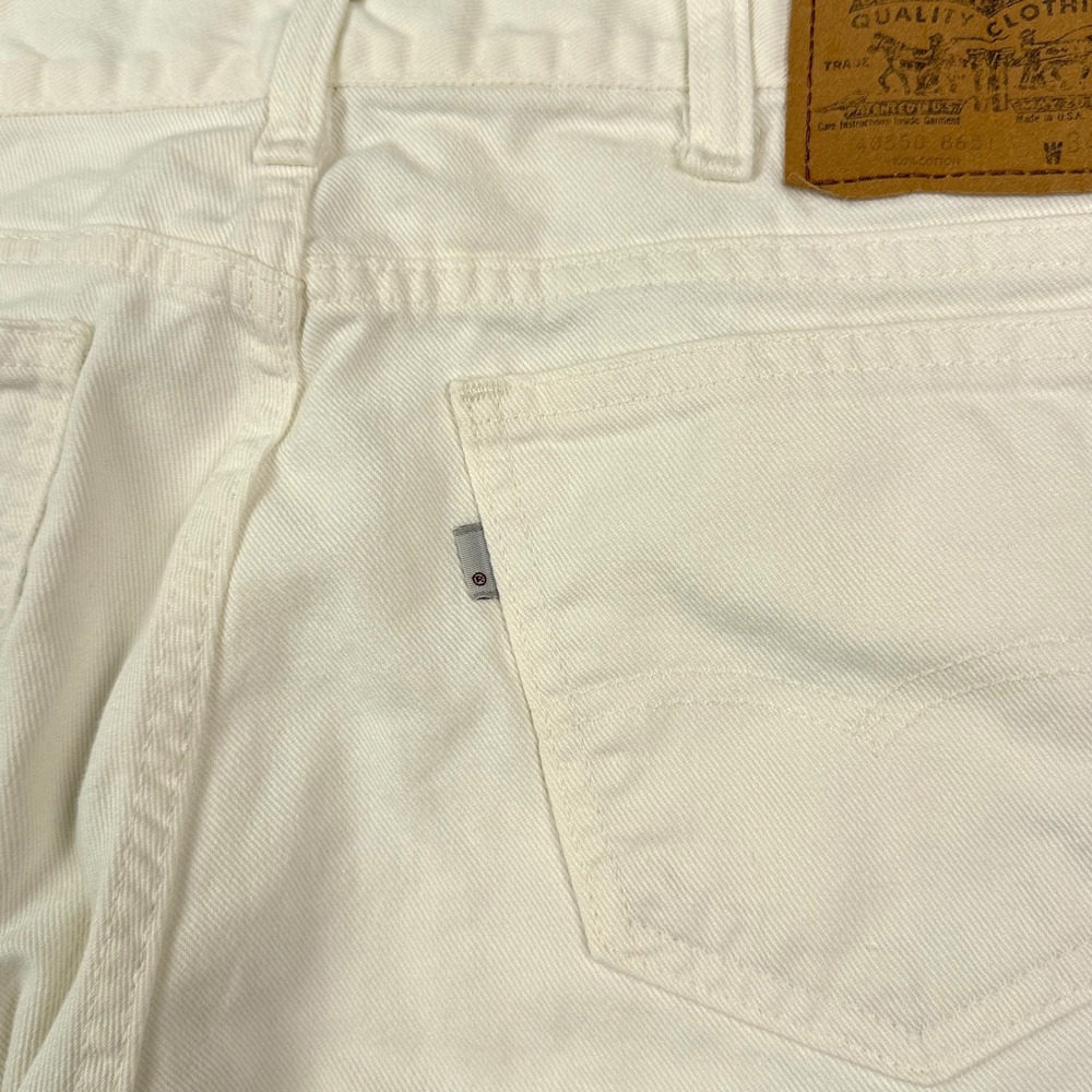 Vintage Levi's 550 Relaxed Fit Jeans 40550-8651 Men's W34 L30 White USA 1987 - Picture 10 of 16